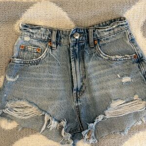 Zara brand new never worn high waisted denim shorts